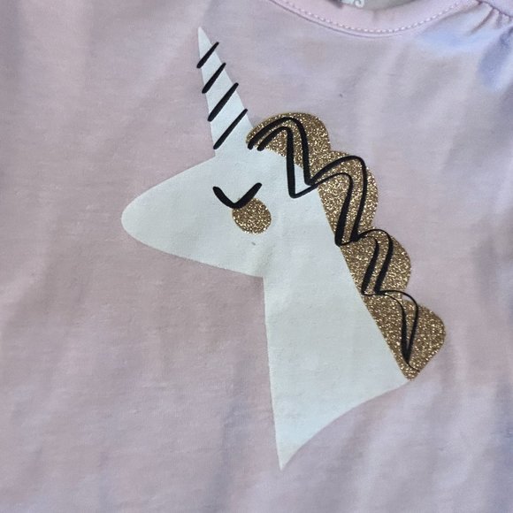 FIRST IMPRESSIONS PINK TOP WITH UNICORN LOGO - Picture 8 of 9